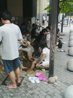 有馬温泉の金湯の足湯